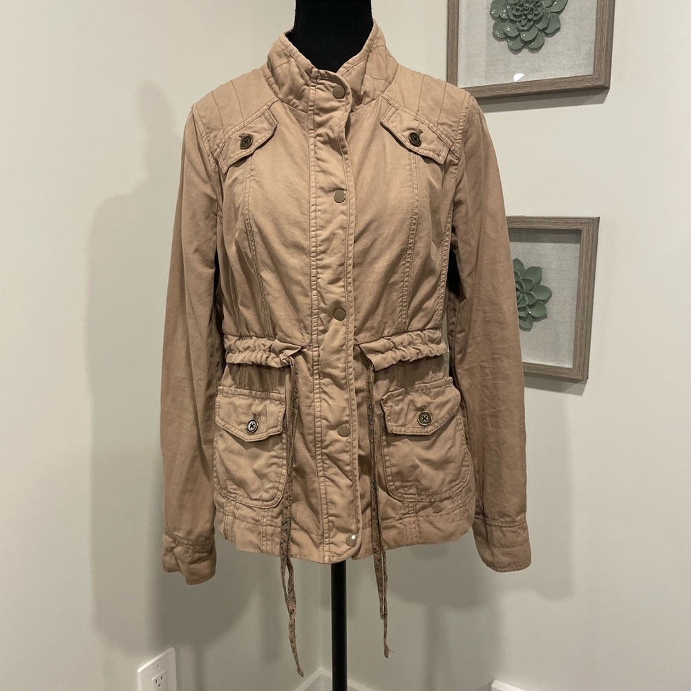 Anthropologie Daughters of the Liberation Cotton/Linen Utility Jacket